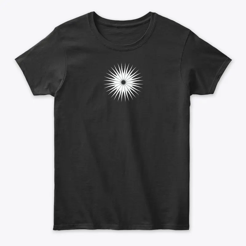 Spikey Sunburst Design 2 (White)