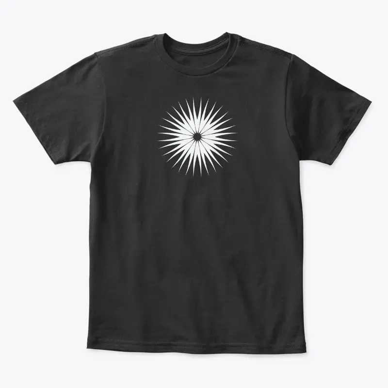 Spikey Sunburst Design 2 (White)