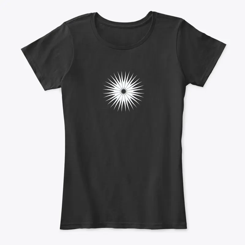 Spikey Sunburst Design 2 (White)